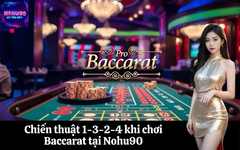 Chiến thuật 1-3-2-4 khi chơi Baccarat tại Nohu90