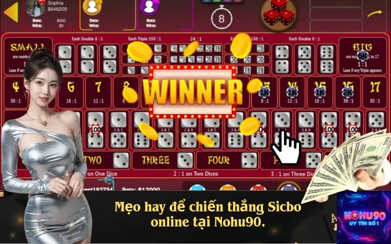 Mẹo hay để chiến thắng Sicbo online tại Nohu90.